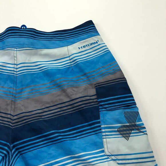 Under Armour 32 (Fit 32W) Surf Swim Board Trunk Multicolor 10" Shorts Blue - Picture 1 of 7